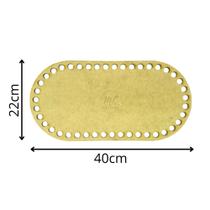 Base de MDF Oval Arredondada crochê/Fio de malha - 40cm x 22cm Base de MDF Oval Arredondada crochê/Fio de malha - 40cm x 22cm