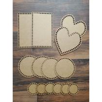 Base De MDF Para Crochê Diversos Medidas- Kit com 14 unidades Base De MDF Para Crochê Diversos Medidas- Kit com 14 unidades