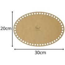 Base de MDF para crochê/fio de malha Oval - 20cm x 30cm Base de MDF para crochê/fio de malha Oval - 20cm x 30cm
