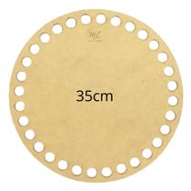 Base de MDF para crochê/Fio de malha Redonda - 35cm Diâmetro Base de MDF para crochê/Fio de malha Redonda - 35cm Diâmetro