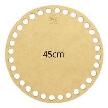 Base de MDF para crochê/Fio de malha Redonda - 45cm Diâmetro Base de MDF para crochê/Fio de malha Redonda - 45cm Diâmetro