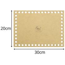 Base de MDF para crochê/Fio de malha Retangular - 20x30cm Base de MDF para crochê/Fio de malha Retangular - 20x30cm