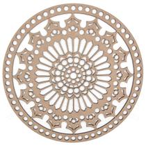 Base de MDF para Crochê Mandala 25CM - Decorart