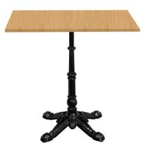 Base de Mesa Apus em Ferro Preto 75 cm (Alt) Tampo MDP Quadrado Samba 60cm (Larg) x 2,5cm Alt Base de Mesa Apus em Ferro Preto 75 cm (Alt) Tampo MDP Quadrado Samba 60cm (Larg) x 2,5cm Alt