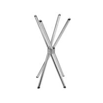 Base de Mesa Bistrô Alta para Feiras, Evento e Cozinha 1,00 metro pé Palito Cromada