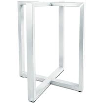 Base De Mesa Bolton Para Tampos de Pedra Vidro Madeira Até 1M - Branco