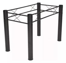 Base de Mesa com Pernas Tubulares Suporte para Tampo 120x80 cm