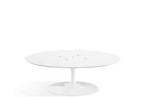 Base De Mesa De Centro Saarinen Oval Branca - Vários Tamanhos - 158 - Bella Brasil Decor