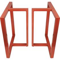 Base de Mesa de Jantar Kansas para Tampos de Vidro Pedra e Madeira até 200cm x 100cm - Cobre