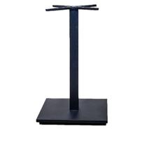 Base de Mesa de Jantar Quadrada Estocolmo Alpha Fratini 72 cm (altura) Aço Preto com Base Quadrada