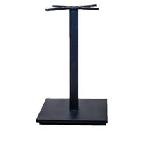 Base de Mesa de Jantar Quadrada Estocolmo Alpha Fratini 72 cm (altura) Aço Preto com Base Quadrada Base de Mesa de Jantar Quadrada Estocolmo Alpha Fratini 72 cm (altura) Aço Preto com Base Quadrada