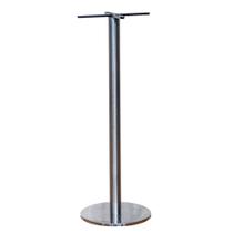 Base de Mesa de Jantar Redonda Pisa Beta Bistrô Fratini 106 cm (altura) Aço Inox Disco Redondo