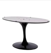 Base de Mesa de Jantar Saarinen Oval Para Tampo de 100x70 cm até 137x90 cm Preto Base de Mesa de Jantar Saarinen Oval Para Tampo de 100x70 cm até 137x90 cm Preto