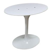 Base De Mesa De Jantar Saarinen Oval Para Tampo De 137x90 Cm Branca