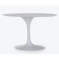 Base de Mesa de Jantar Saarinen Oval Para Tampo de 160x90 até 244x122 cm Laca Branca Base de Mesa de Jantar Saarinen Oval Para Tampo de 160x90 até 244x122 cm Laca Branca