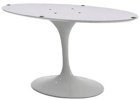 Base de Mesa de Jantar Tulipa Saarinen Oval Para Tampo de 160x90cm até 200x122cm Branca Base de Mesa de Jantar Tulipa Saarinen Oval Para Tampo de 160x90cm até 200x122cm Branca