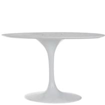 Base de Mesa de Jantar Tulipa Saarinen Oval Para Tampo de 198x122 até 235x122cm Branca