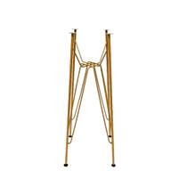 Base de Mesa Eames Bistrô Alta Ferro Eiffel cor Dourado Fosco para Tampo de Vidro Base de Mesa Eames Bistrô Alta Ferro Eiffel cor Dourado Fosco para Tampo de Vidro