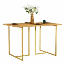 Base de Mesa Estilo Industrial 75x60cm Kit com 2 unidades 50KG Dourado