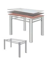 Base De Mesa Jantar Tampo Pedra Madeira Vidro Granito 120x80