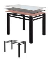 Base De Mesa Jantar Tampo Pedra Madeira Vidro Granito 150x80