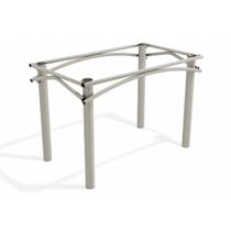 Base de Mesa p/ Cozinha Elba M004 AÇO s/Tampo Niquel - Kappesberg Base de Mesa p/ Cozinha Elba M004 AÇO s/Tampo Niquel - Kappesberg
