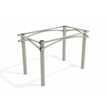 Base de Mesa p/ Cozinha Elba M004 s/ Tampo Níquel - Kappesberg Base de Mesa p/ Cozinha Elba M004 s/ Tampo Níquel - Kappesberg