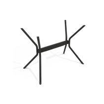 Base de Mesa p/ Cozinha Loire M031 Aço s/ Tampo Preto - Kappesberg Base de Mesa p/ Cozinha Loire M031 Aço s/ Tampo Preto - Kappesberg