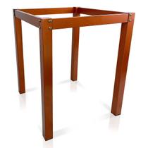 Base De Mesa Retangular Olten Cobre P/ Tampos de 0,80m Vidro Pedra e Madeira