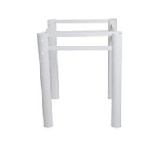 Base de Mesa Tubolar Amanda Branca Base de Mesa Tubolar Amanda Branca