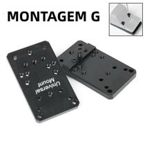 Base de Montagem Universal em Metal Tipo G para Mira Red Dot SR RM GRACE M1 M2