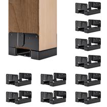 Base de postagem INCEPRIPARI 6x6 10 peças de metal pesado preto