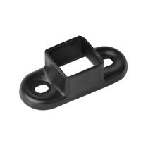 Base de poste de flange OTTFF 1 x 1 polegada de aço quadrado preto x20