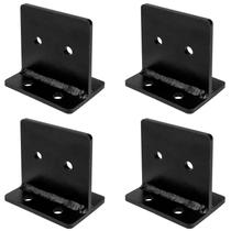 Base de poste oculta YIDU69Q para poste de convés 4x4, 4 peças pretas