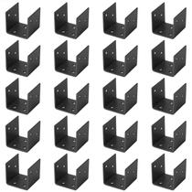 Base de poste preta Half Fit 2x2 Post Anchor Steel x20 Base de poste preta Half Fit 2x2 Post Anchor Steel x20
