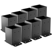 Base de poste SPACEEUP 6x6 interna 14,2x14,2 cm, resistente, 8 unidades Base de poste SPACEEUP 6x6 interna 14,2x14,2 cm, resistente, 8 unidades