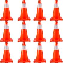 Base de PVC de 18 polegadas Traffic Cones VEVOR com colares refletivos (12)
