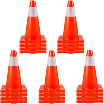 Base de PVC de 18 polegadas Traffic Cones VEVOR com colares refletivos x20