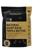 Base de sabão Craft & Nature 1,8 kg sem fragrância com tripla manteiga