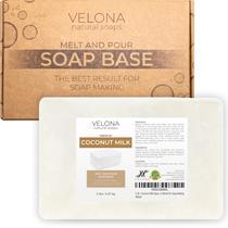 Base de sabonete Velona Coconut Milk SLS Free 2,3 kg Melt & Pour Base de sabonete Velona Coconut Milk SLS Free 2,3 kg Melt & Pour