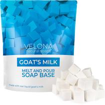 Base de sabonete velona Goats Milk, cubos pré-cortados de 2 libras, sem SLS/SLES Base de sabonete velona Goats Milk, cubos pré-cortados de 2 libras, sem SLS/SLES