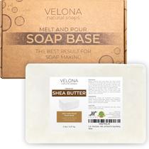 Base de sabonete velona, manteiga de karité, derreta e despeje 2,27 kg, sem SLS/SLES