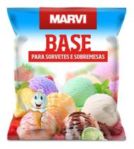 Base de sorvete picolé geladinho sacolé 1kg Escolha o sabor - Marvi