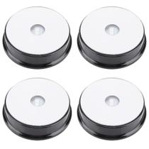 Base de tela de cristal LED Yosoo, suporte de luz de 7 cores, 4 unidades