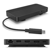 Base de Viagem USB-C Lenovo com Monitor Duplo - 7 Portas - Preta