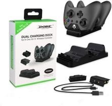 Base Dock Carregador Controle X box One S + 2 Baterias 300mah