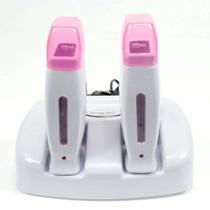 Base Dupla com Roll On Rosa - Mega bell