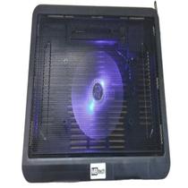 Base E Cooler Externo Usb Led Azul Design Fino Portátil