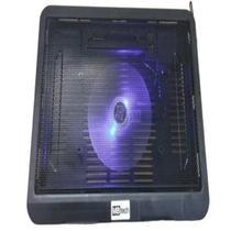 Base E Cooler Externo Usb Led Azul Design Fino Portátil