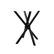 Base em Aço 75cm x 66cm 4 Pés para Mesa Preto